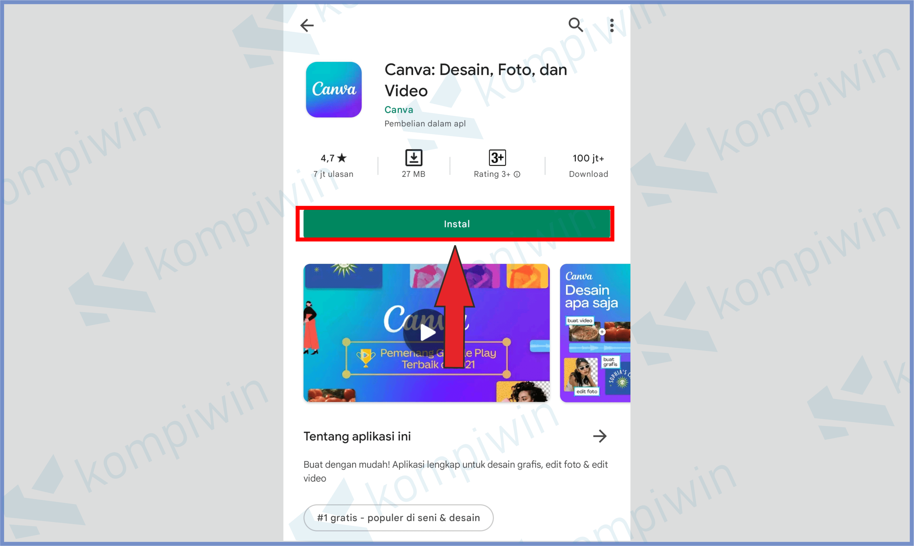 Install Aplikasi Canva - Cara Menggabungkan Foto Dan Video Di Instagram Story