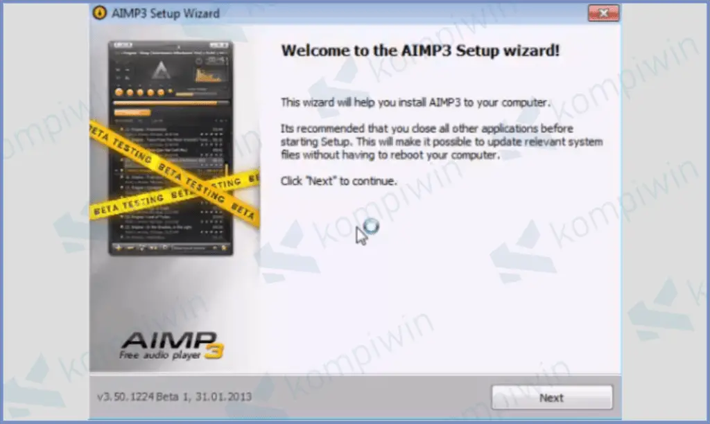Install Aplikasi AIMP3
