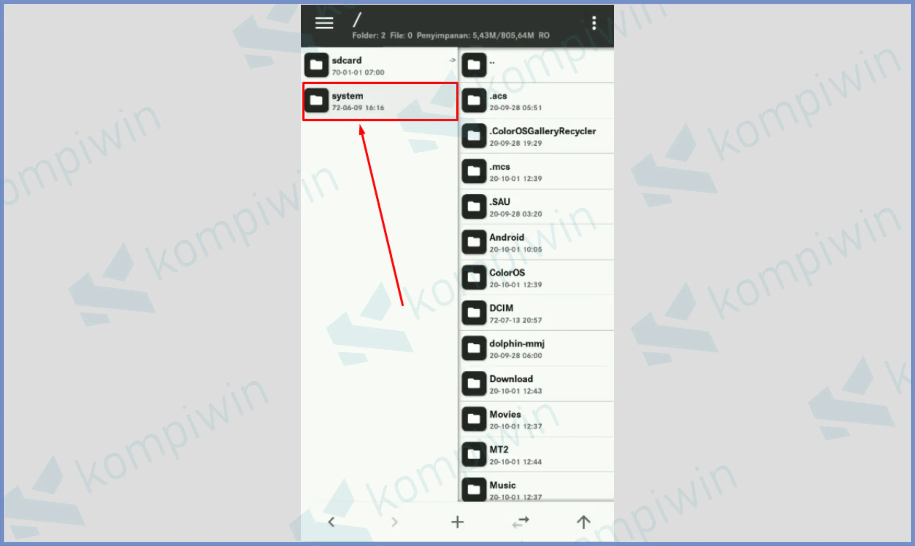10 Silahkan Buka Folder System - Kumpulan Tema iPhone Untuk HP Oppo