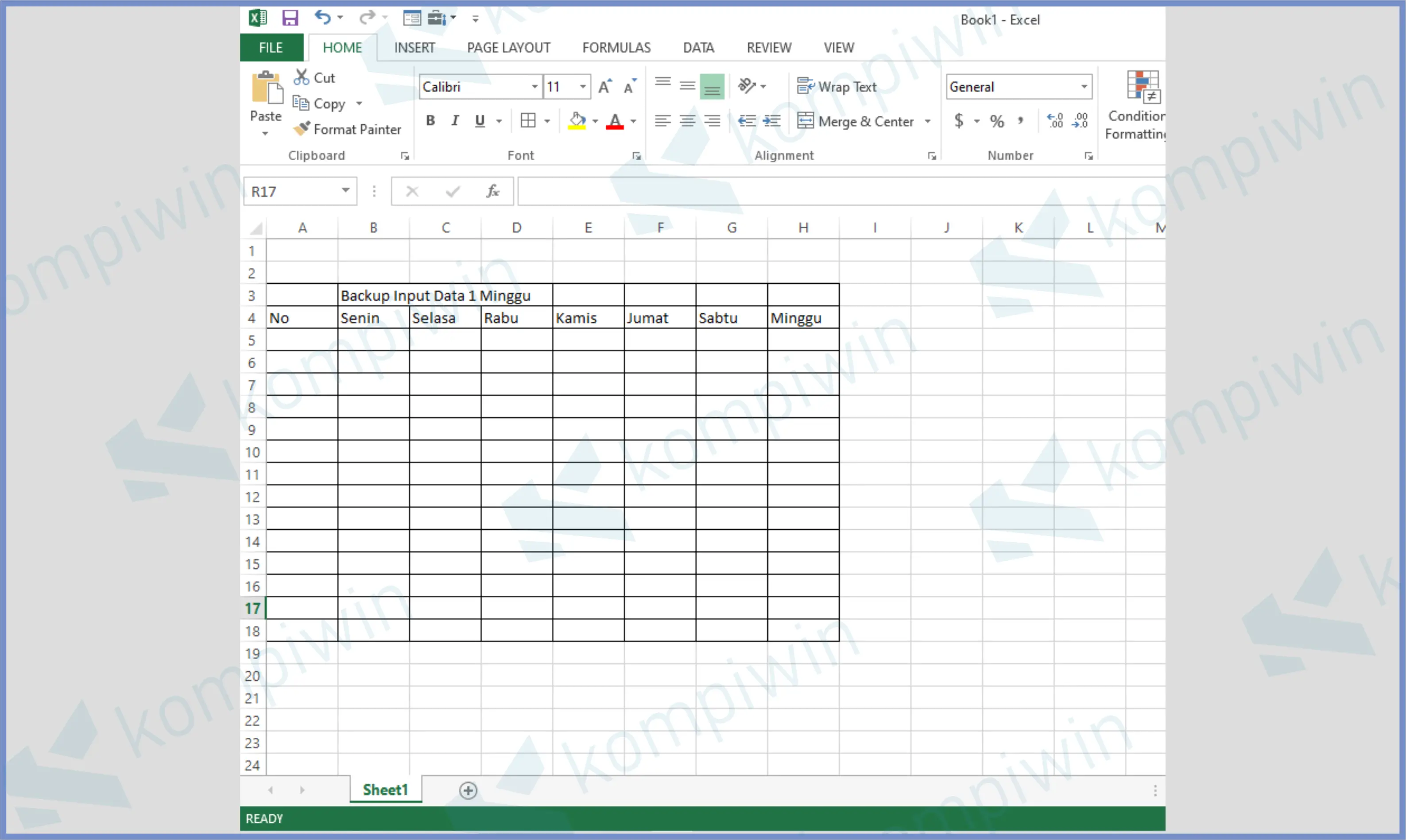 Buka Tabel Data Excel