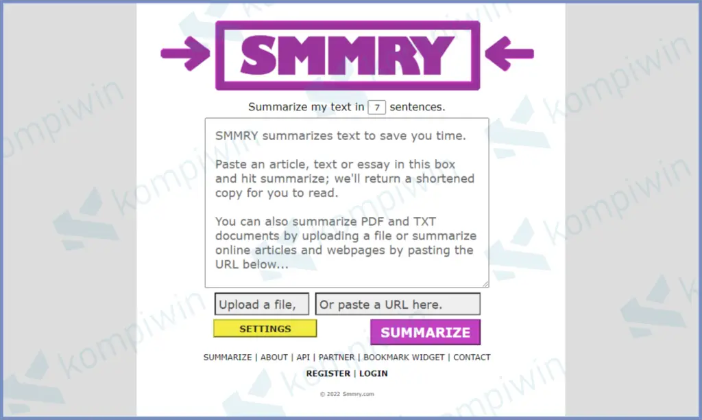Website SMMRY