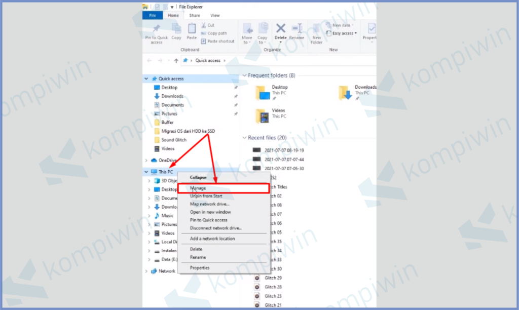 1 Klik Kanan This PC - Cara Migrasi OS dari HDD ke SSD Tanpa Harus Install Ulang