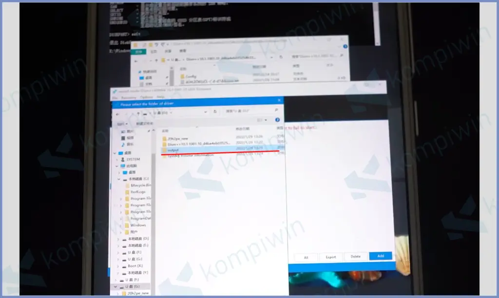 12 Pilih Folder Output - Cara Install Windows 11 di HP Android