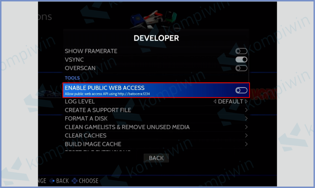 12 aEnable Publik Web Access - Cara Membuat Flashdisk Menjadi Gaming Portable