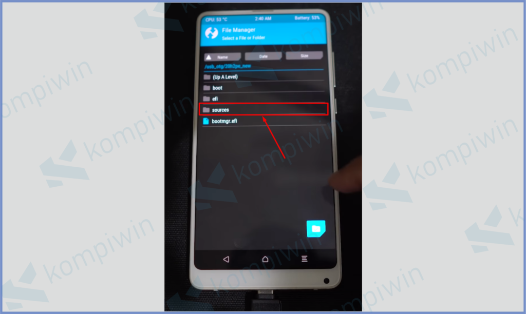 15 Copy File Sources - Cara Install Windows 11 di HP Android