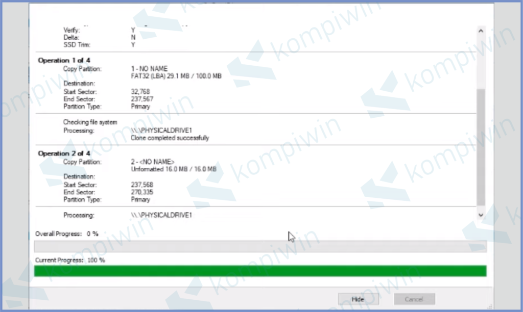 16 Nunggu Prosesnya Selesai - Cara Migrasi OS dari HDD ke SSD Tanpa Harus Install Ulang