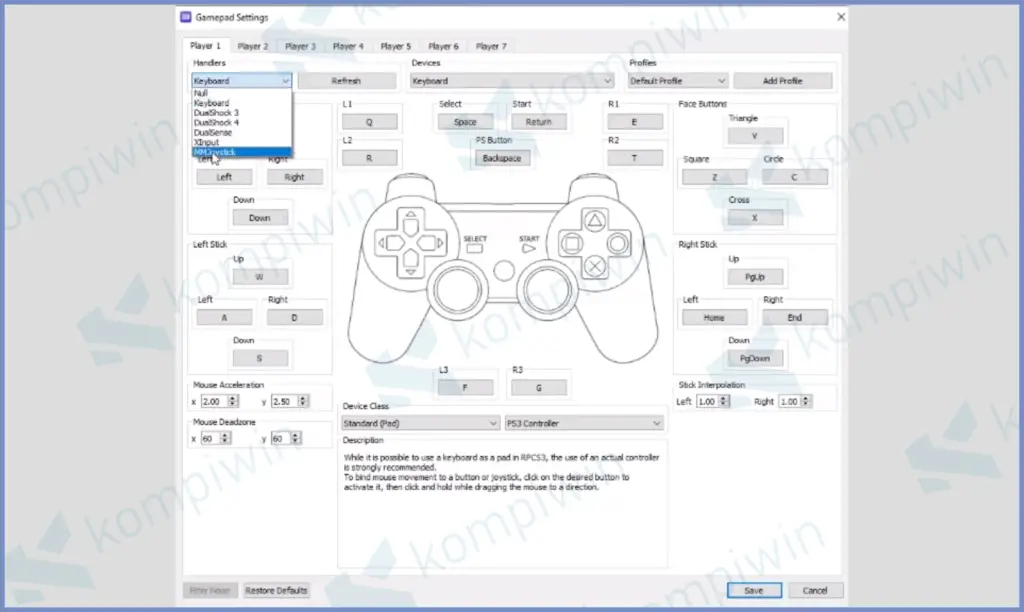 2 Silahkan Atur Controllernya - Cara Bermain Game PS3 di Laptop