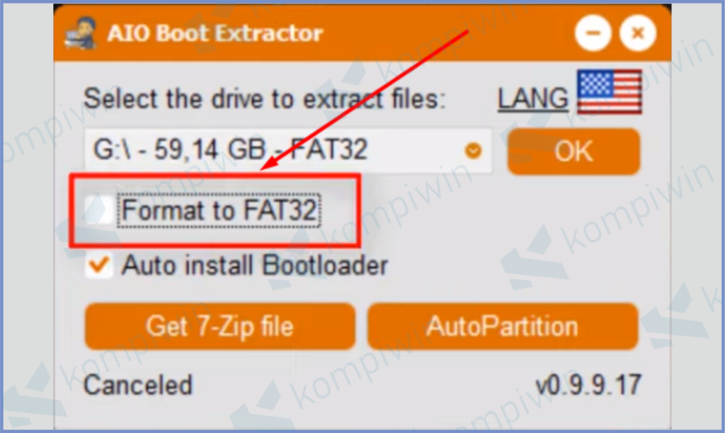3 Centang Format Fat32 - Cara Membuat Installer Windows Format GPT dan MBR Dalam 1 Flashdisk