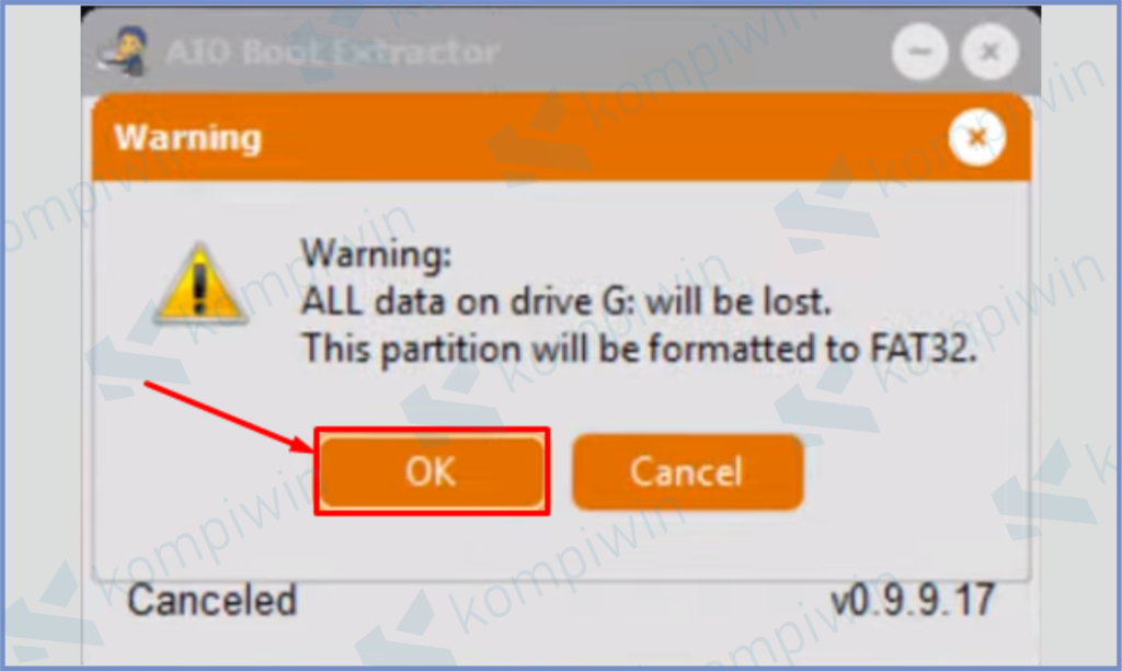 4 Pencet Tombol OK - Cara Membuat Installer Windows Format GPT dan MBR Dalam 1 Flashdisk