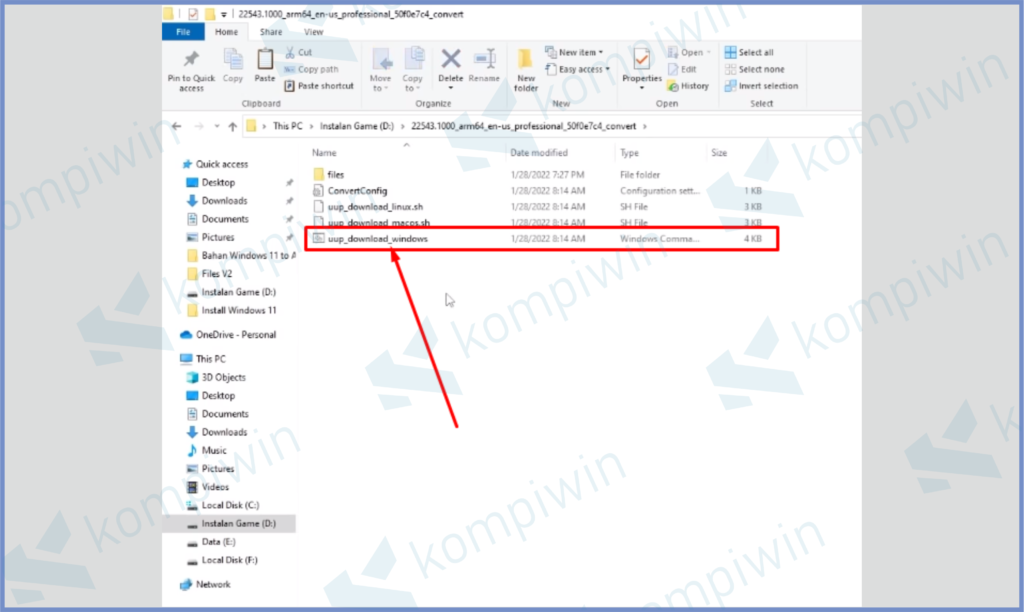 4 Silahkan Jalankan File Ini - Cara Install Windows 11 di HP Android