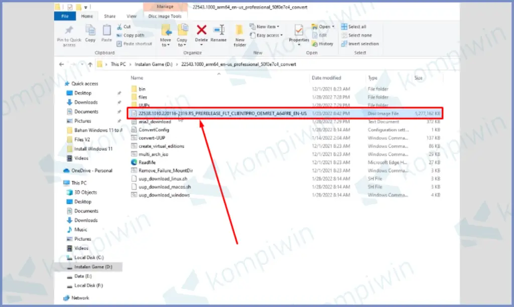 6 Copy File Isonya - Cara Install Windows 11 di HP Android