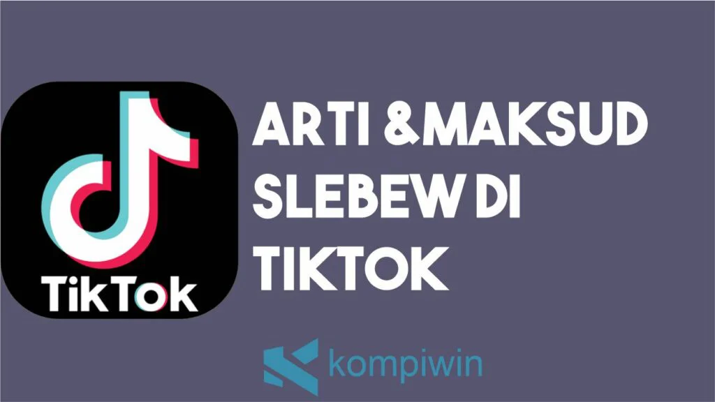 Arti dan Maksud Kata Slebew di TikTok