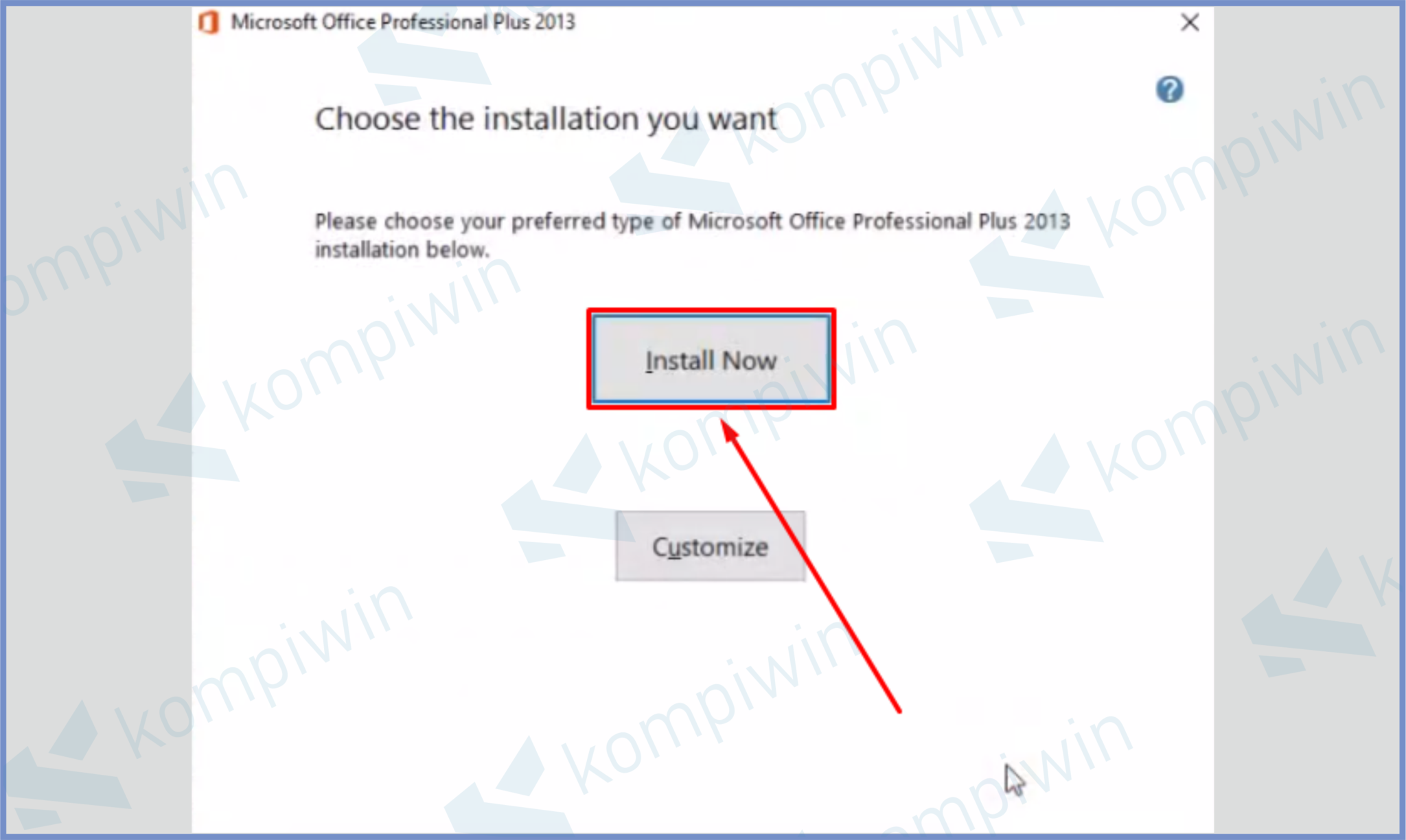 Cara install microsoft office 2013 gambar 