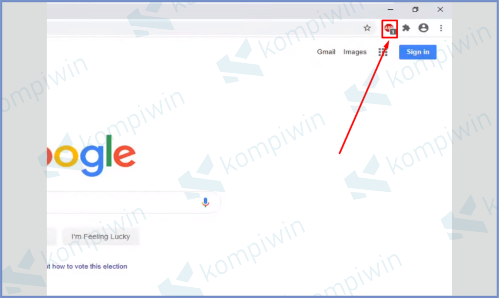 1 Pencet Tombol Adblock - Cara Disable AdBlock di Google Chrome