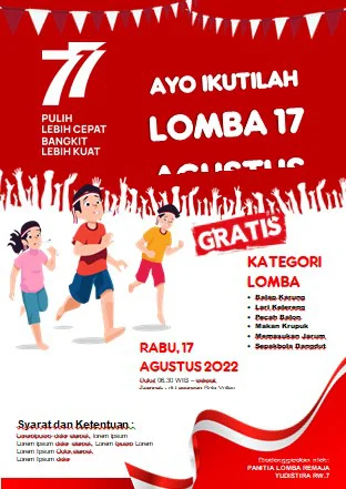 Download Template Poster Lomba 17 Agustus 11