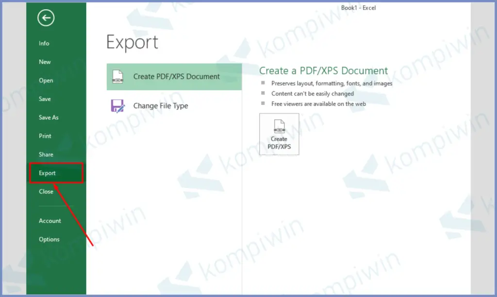 1 Tap Export - Cara Mengatasi Excel Cannot Open The File XLSX