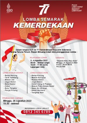 Download Template Poster Lomba 17 Agustus 10