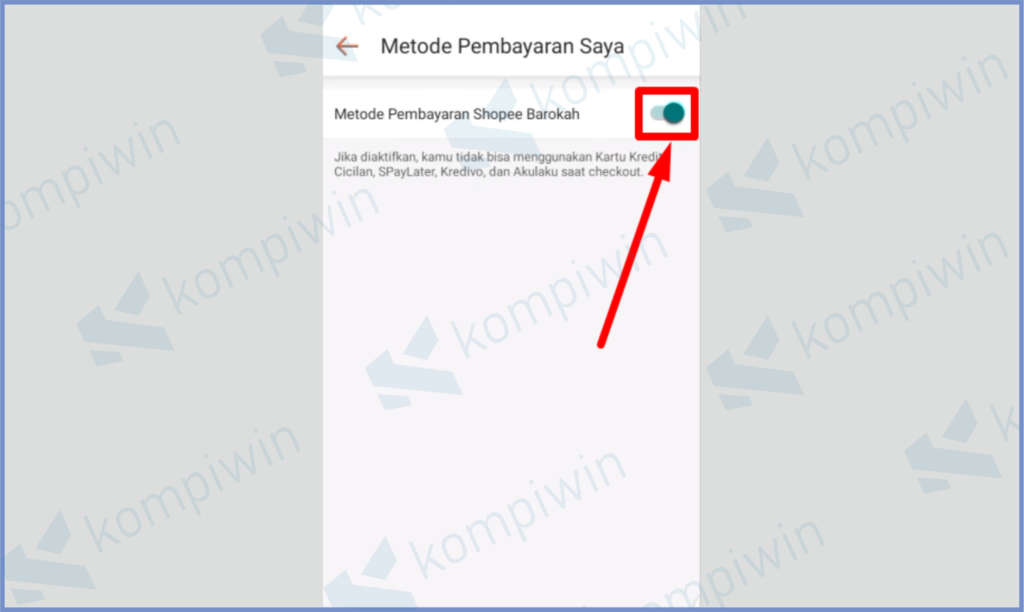 3 Aktifkan Fiturnya - Cara Menonaktifkan Shopee PayLater Permanen