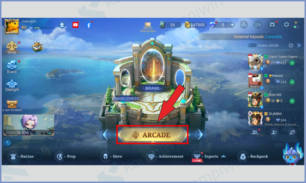 Klik Arcade - Cara Melihat Rank Mobile Legends Terbaru