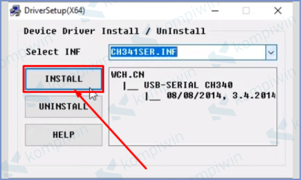 Pencet Saja Tombol Install - Cara Mengatasi Port Arduino Tidak Terdeteksi