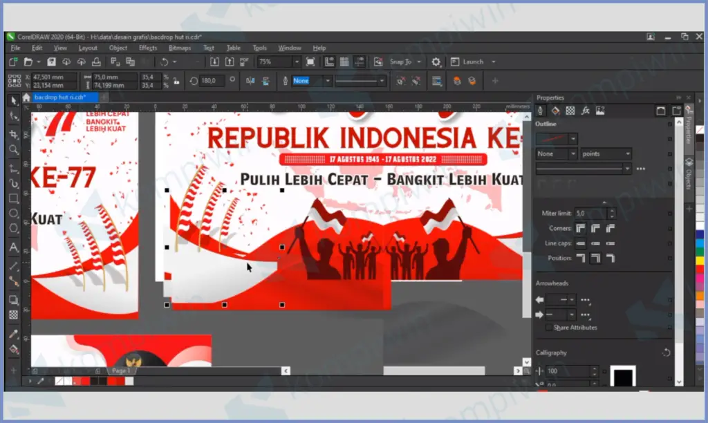 Template CorelDraw - Download Template Lomba 17 Agustus (CDR, Word, Photoshop)