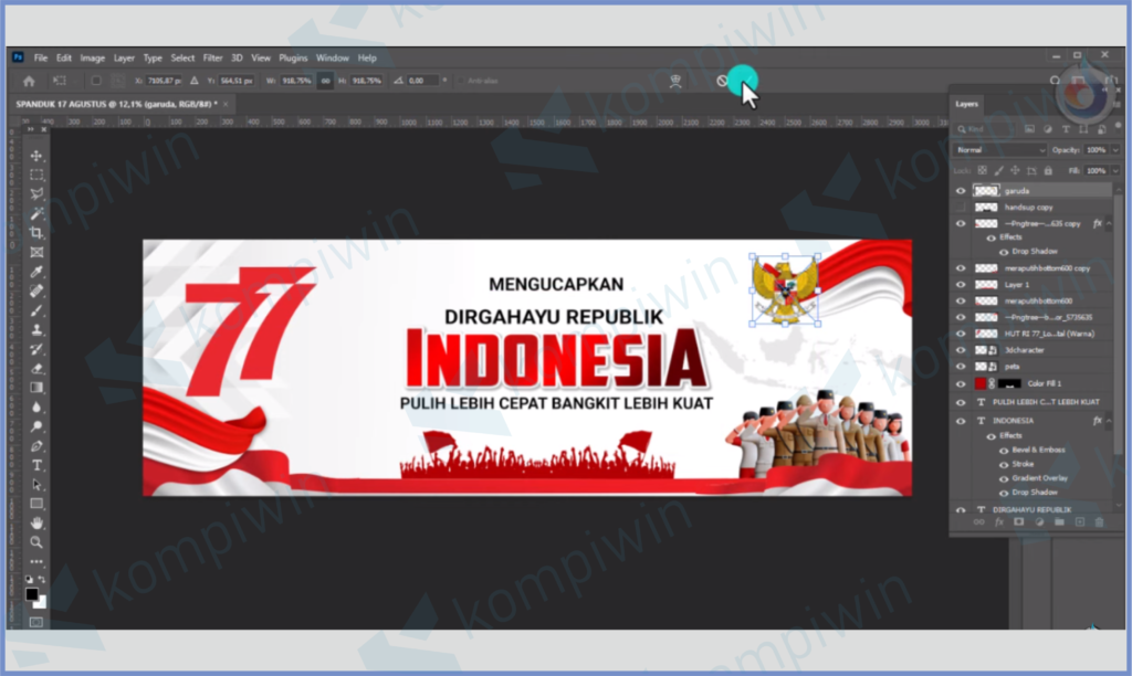 Template Photoshop - Download Template Lomba 17 Agustus (CDR, Word, Photoshop)