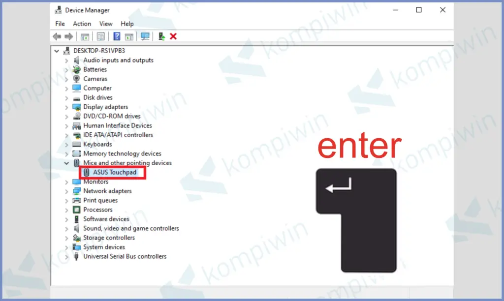 1 Enter Driver Mouse - Cara Memperbaiki Mouse Tidak Berfungsi di Windows 10