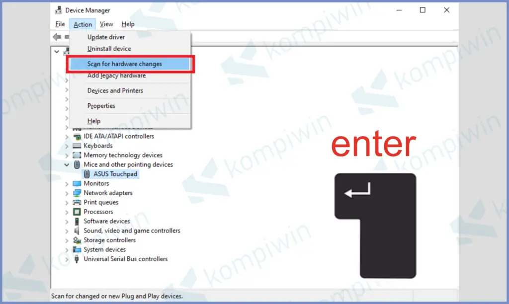 12 Klik Enter - Cara Memperbaiki Mouse Tidak Berfungsi di Windows 10