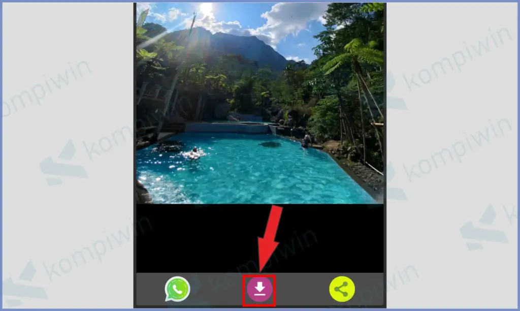14 Klik Tombol Download - Cara Simpan Status WhatsApp Tanpa Aplikasi Tambahan