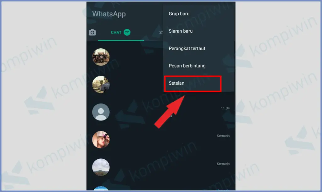 2 Pencet Setelah - Cara Membuka Blokir WhatsApp Tanpa Diketahui Oleh Pemiliknya