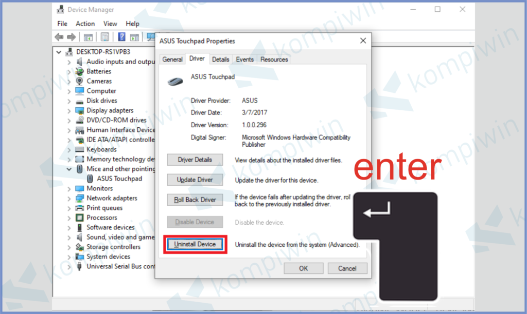 8 Lalu Klik Enter - Cara Memperbaiki Mouse Tidak Berfungsi di Windows 10
