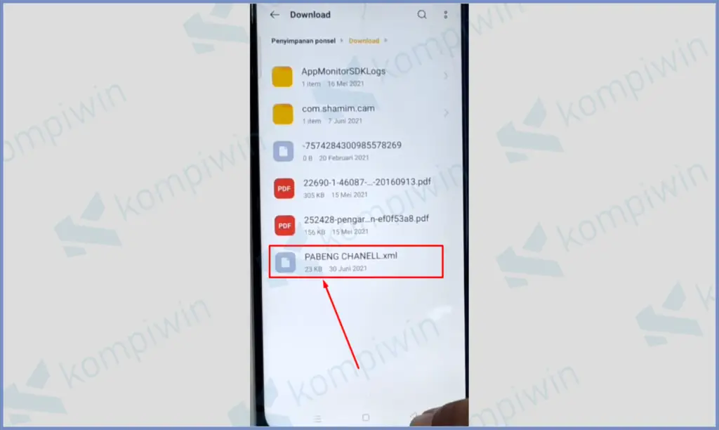 8 Tap Tahan File Config - Download GCam Oppo A11 (+ Cara Config)