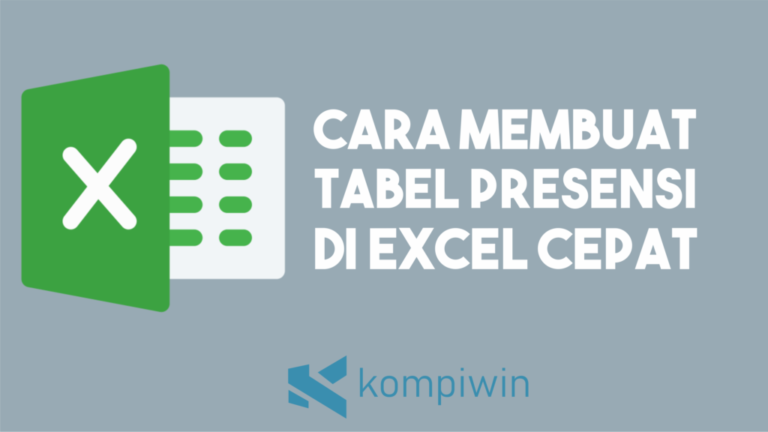 Membuat Presensi di Excel