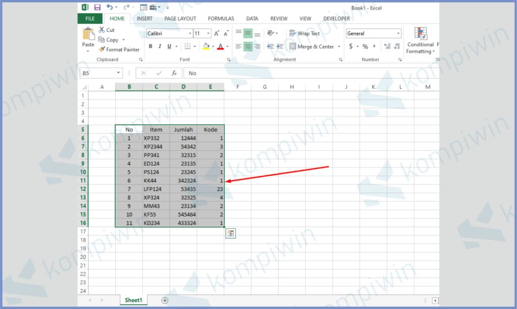 Gampang, Cara Membuat Garis Pembatas Tabel di Excel 8