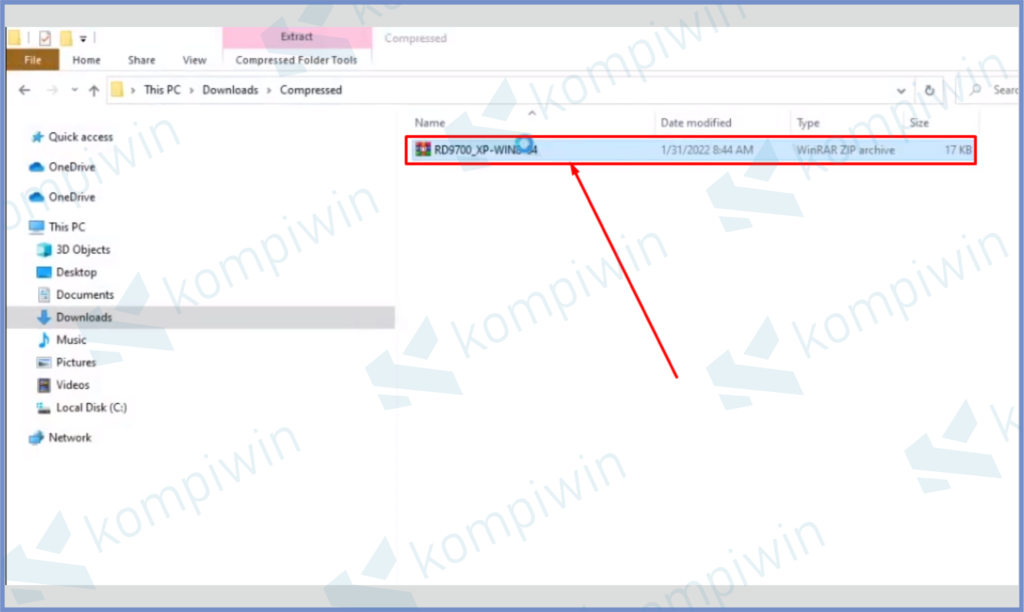 1 Silahkan Ekstrak Filenya - Cara Install Driver QTS1081B Converter USB to LAN Card