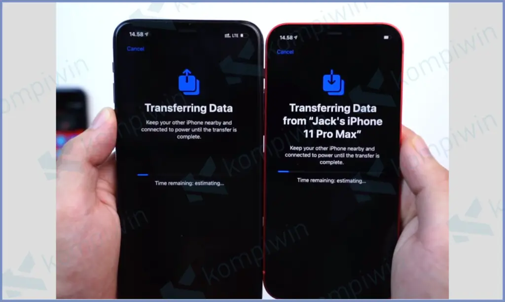 11 Tunggu Proses Transfer - Cara Memindahkan Data dari iPhone Lama ke iPhone Baru