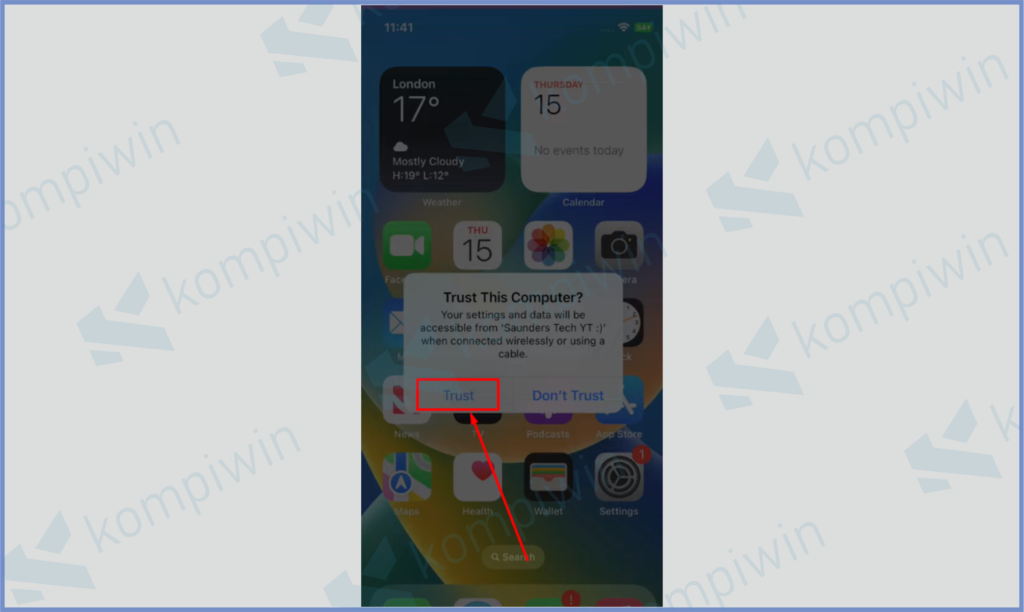 12 Klik Tombol Trust - Cara Mengatasi Mode Developer Tidak Tampil di iPhone