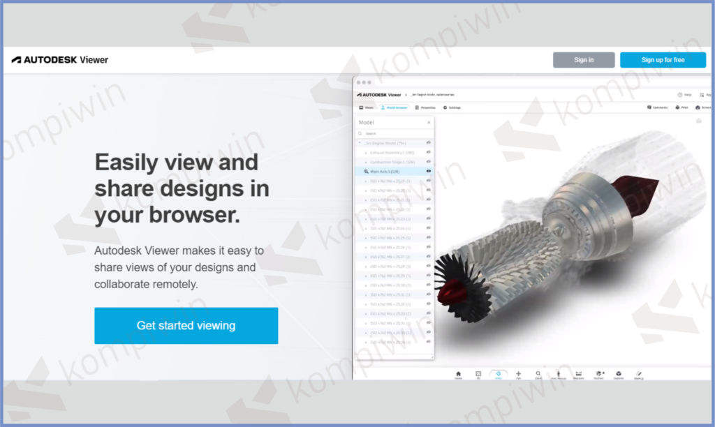 2 Autodesk Viewer - Cara Membuka File STEP Secara Online
