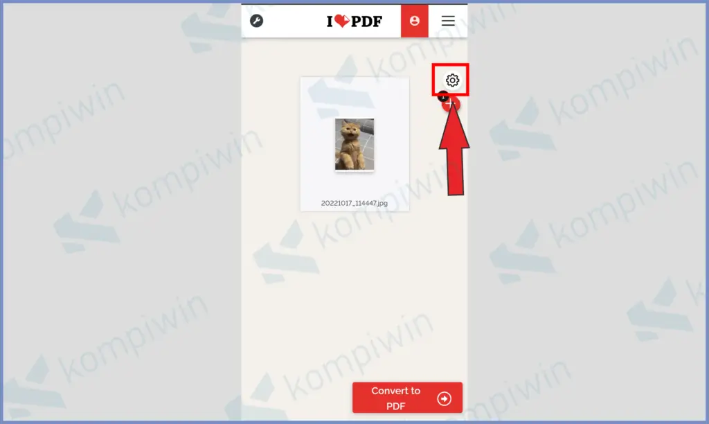 2 Ketuk Pengaturan - Cara Mengubah Foto Menjadi File PDF di HP Android