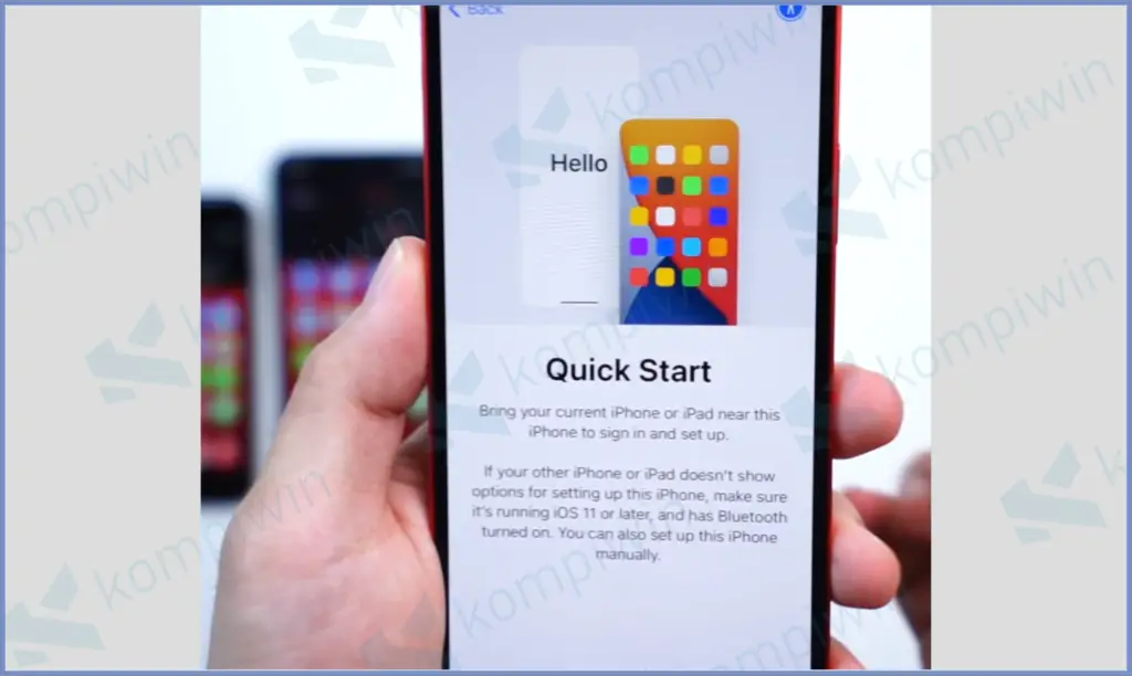 2 Muncul Quick Start - Cara Memindahkan Data dari iPhone Lama ke iPhone Baru