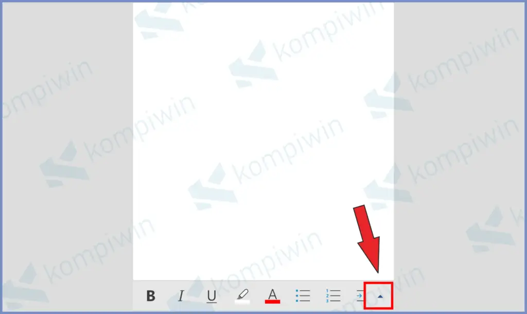 3 Klik Panah Atas - Cara Membuat Daftar Isi yang Rapi di Microsoft Word dengan HP