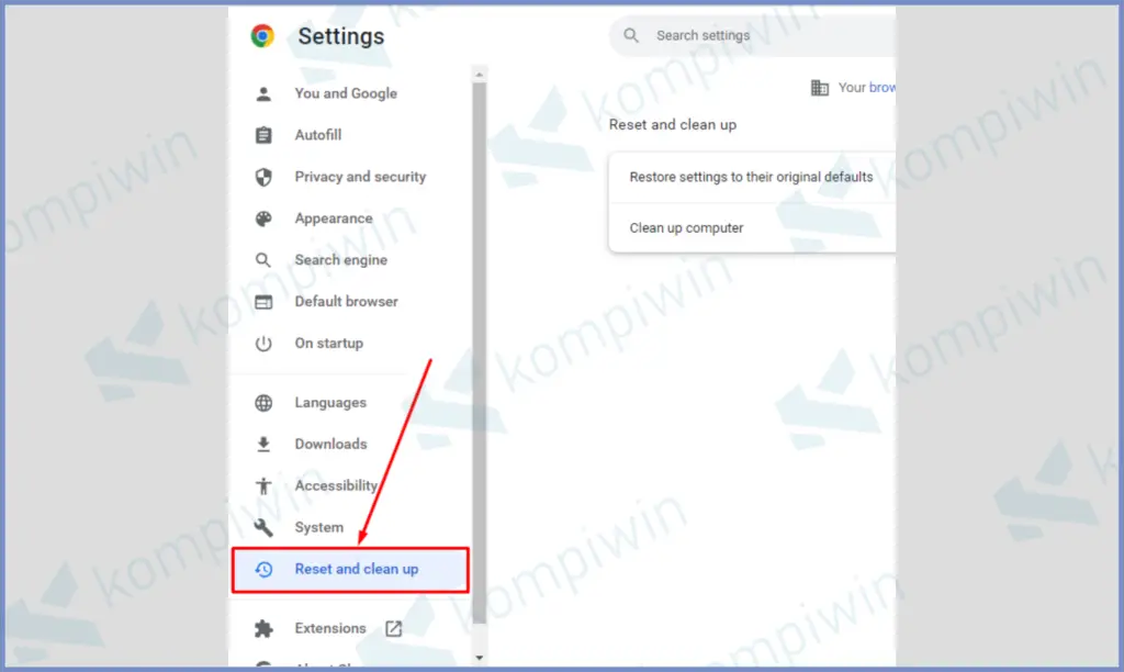 3 Klk Reset And Clean Up - Cara Mengatasi Google Chrome Lag dan Hang