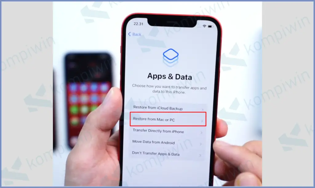 4 Tap Restore From Mac - Cara Memindahkan Data dari iPhone Lama ke iPhone Baru