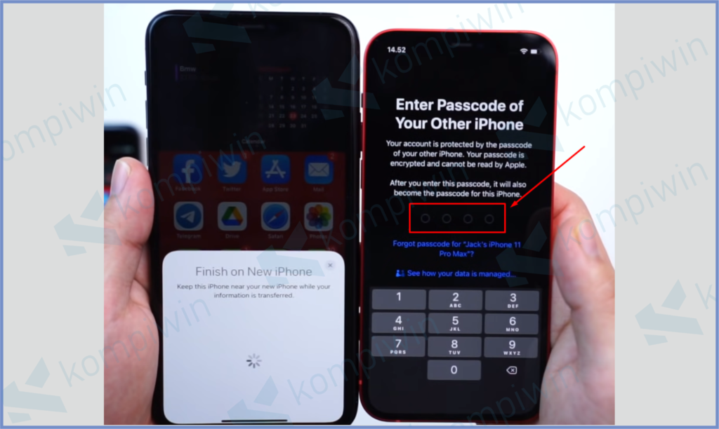 6 Masukkan Kode Iphone 1 - Cara Memindahkan Data dari iPhone Lama ke iPhone Baru