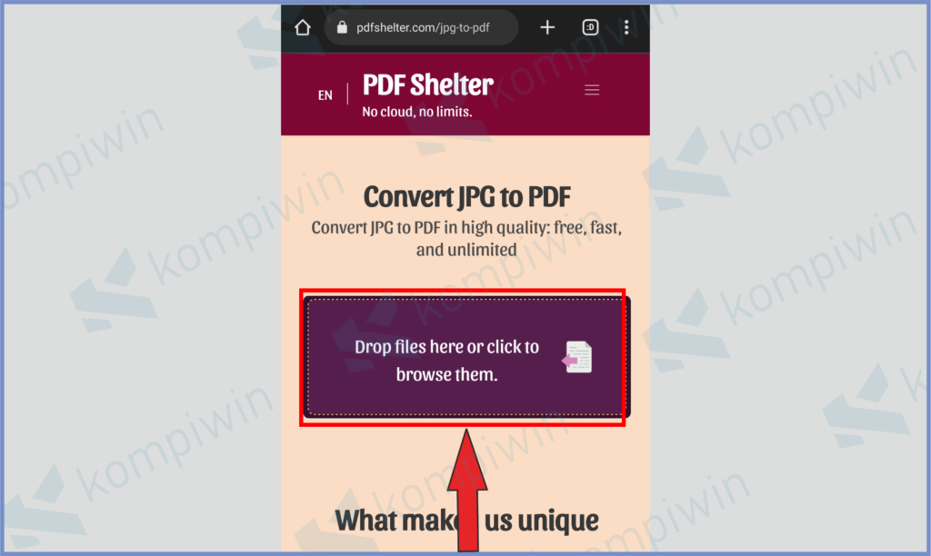 6 Pilih Masukkan File - Cara Mengubah Foto Menjadi File PDF di HP Android