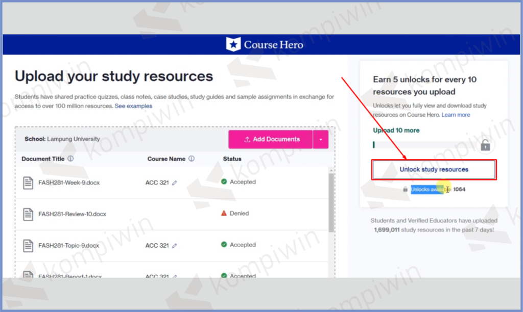 7 Pilih Unlock A Study - Cara Download Dokumen CourseHero Terbaru 2022