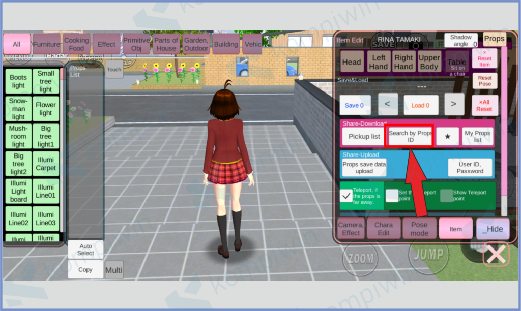 8 Pencet Search ID - Cara Mabar (Main Bareng) di Sakura School Simulator