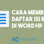 Cara Membuat Daftar Isi yang Rapi di Microsoft Word dengan HP