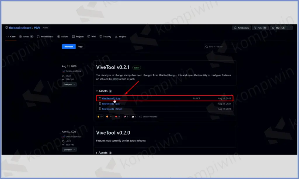1 Download ViveTools - Cara Mengaktifkan TAB File Explorer Windows 11