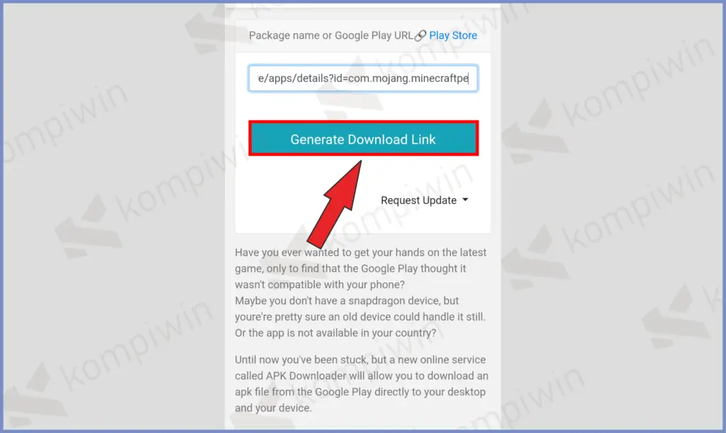 10 Tekan Generate Link - Download Aplikasi PlayStore Berbayar Jadi Gratis